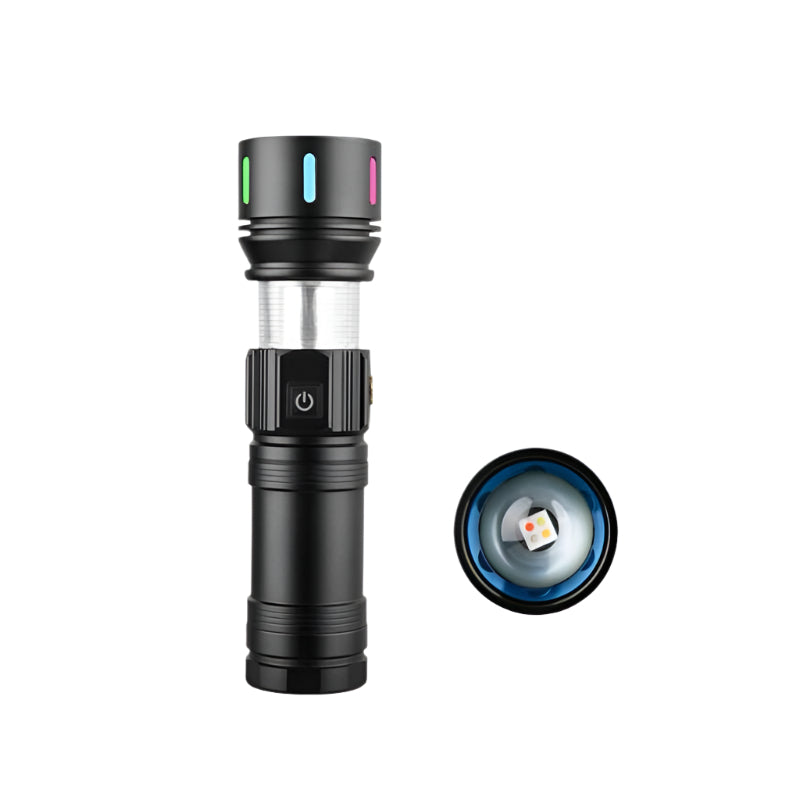 Zoom Focus LED Torch Adjustable Beam & Long Range Light
