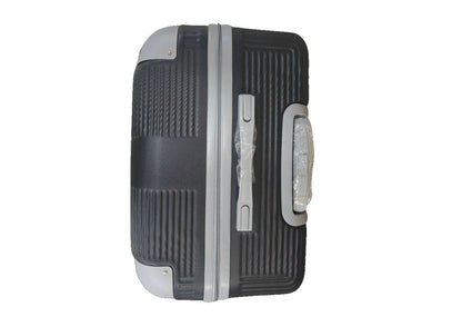 Black ABS 3-Piece Hard Shell Luggage Set-Spinner Wheels,Telescoping Handles