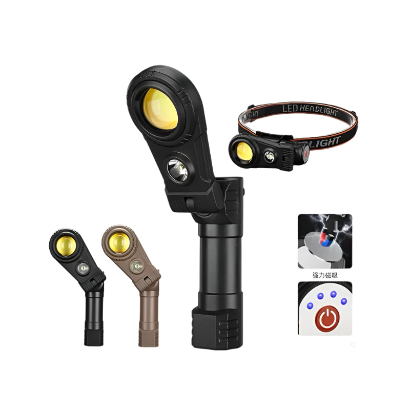 Adjustable Headlamp Hands Free Torch with Swivel Head
