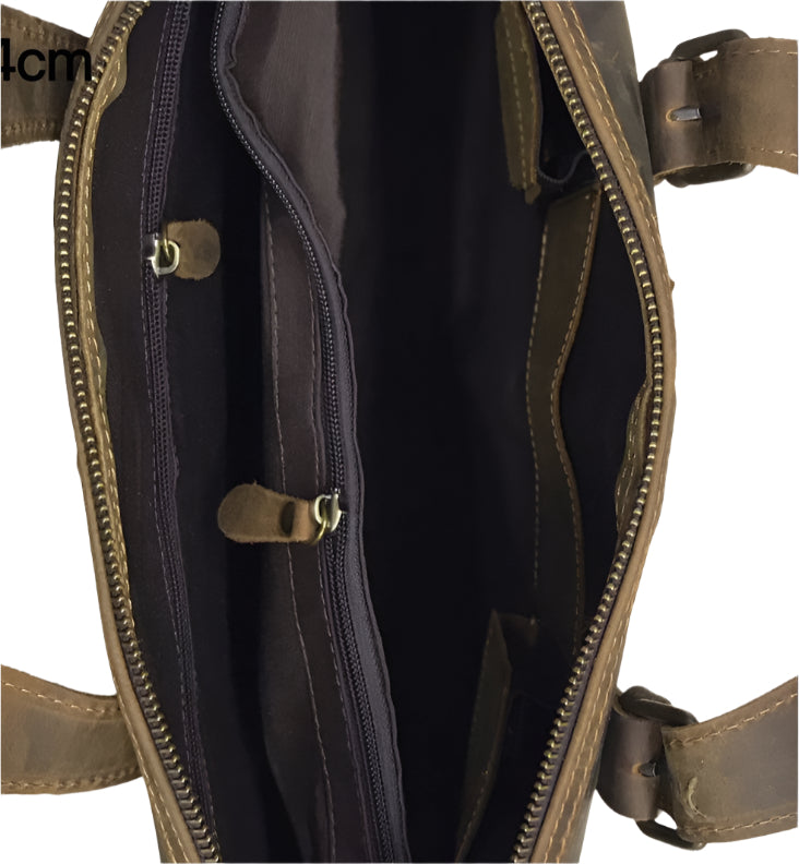 X-50990 Genuine Leather Laptop Bag
