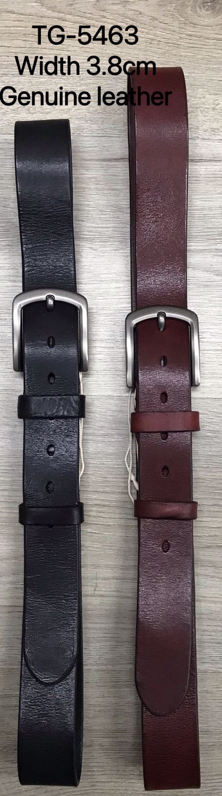 Men's TG-5463 Width 3.8 Genuine Leather Belt