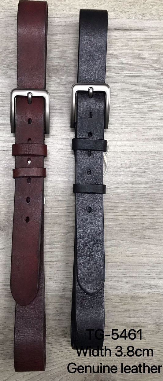 Men's TG-5461 Width 3.8 Genuine Leather Belt