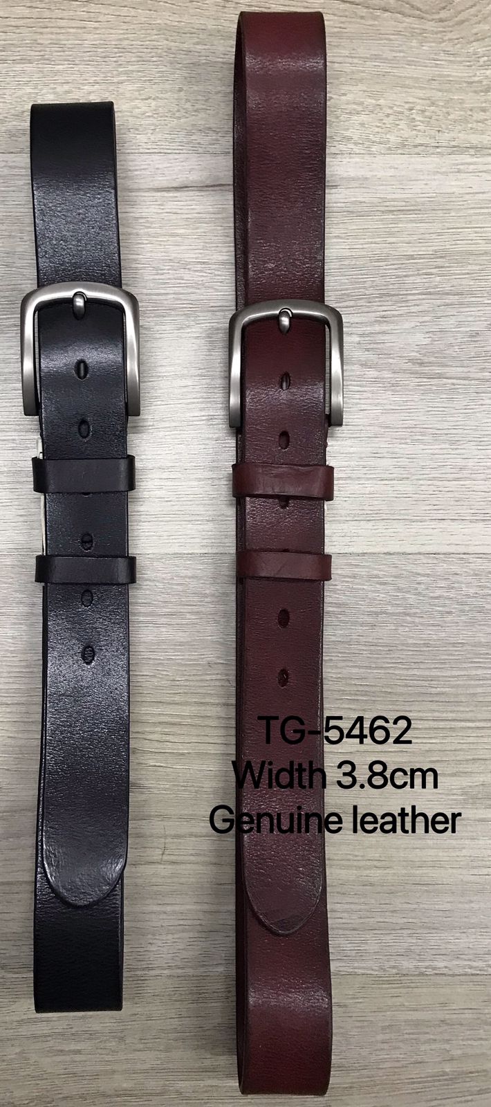 Men's TG-5462 Width 3.8 Genuine Leather Belt