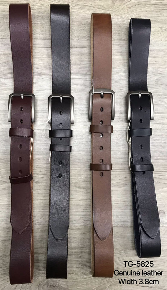 Men's TG-5825 Width 3.8 Genuine Leather Belt