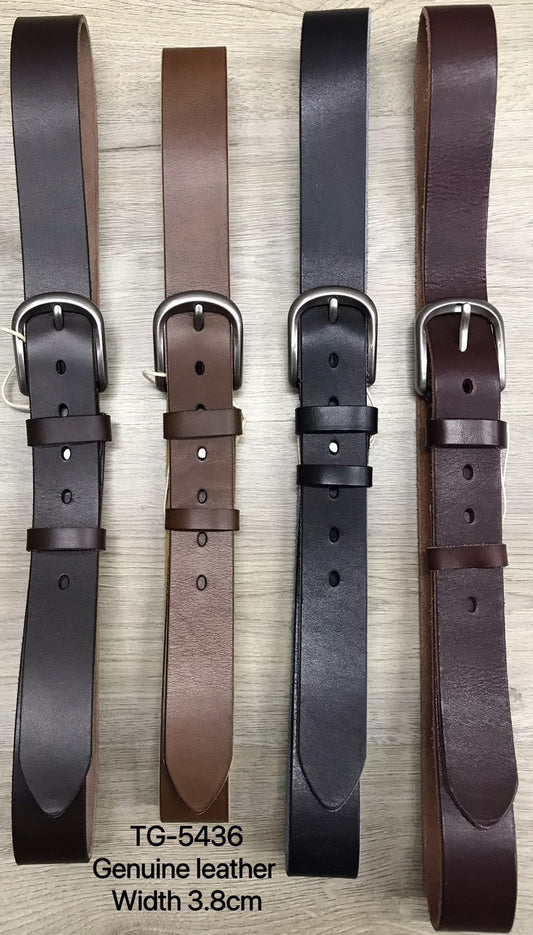 Men's TG-5436 Width 3.8 Genuine Leather Belt