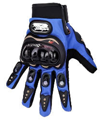Set of gloves in various colors on a white background