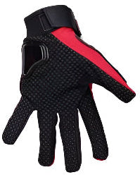 Set of gloves in various colors on a white background