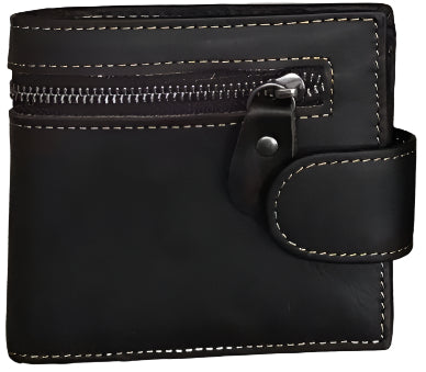 X-805 Genuine Leather Cowhide Men's Bifold Wallet