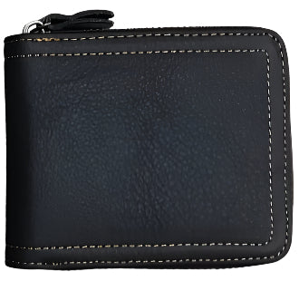 X-8100 Genuine Leather Cowhide Men's Bifold Wallet