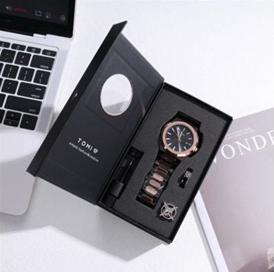 TOMI T301 Men's Analog Watch – Elegant Gift Box Edition