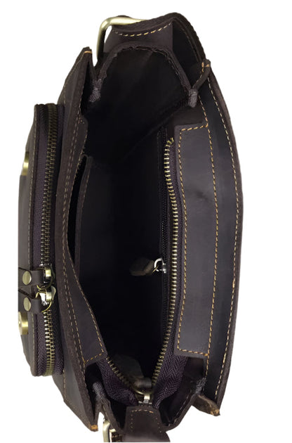 X-722 Genuine Leather Crossbody Bag
